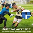 thumbnail image 2 of Cinturones de Fútbol con Bandera, Juego de Fútbol con Bandera Ajustable para 42 Jugadores para Competición de Entrenamiento Deportivo, 2 of 5