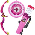 thumbnail image 5 of AZToys 881-24B6X2 Light Up Bow and Arrow Archery 2 Pack Combo Play Set for Kids | Outdoor Hunting Play with Durable Arrows, Quiver and Target - New version, upgrade to 6 arrows, 5 of 8