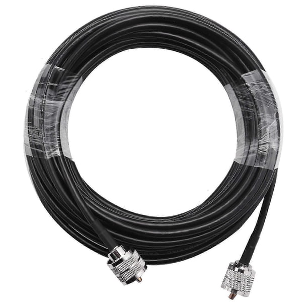 15M UHF Coaxial Cable RG58 Coax Cable PL259 Cable 50 Ohms CB Radio Antenna Cable UHF Male to UHF Ma