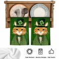 thumbnail image 5 of St. Patrick's Day Kitchen Towels Set of 3, Cute Kitten Cats Shamrock Leaf Wood Green Absorbent Dish Towels for Kitchen, Microfiber Hand Towel, Quick Drying Tea Towel for Cleaning Dishcloths, 5 of 7