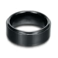thumbnail image 2 of 8MM Black Brushed Tungsten Carbide Men's Jewelry Wedding Simple Ring Size 7-12, 2 of 6