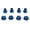 Blue, variant on Nieyigj 17mm Aluminum Alloy RC Wheel Hubs Hex Kit Adapter Replacement for TRAXXAS 1/10 Remote Control Climbing Car Upgrades Blue 16 Pieces (0.67 inches / 17 mm diameter)
