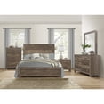 thumbnail image 5 of Lexicon Wood 2 Drawer Nightstand in Rustic Brown, 5 of 5