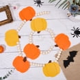 thumbnail image 3 of Felt Pumpkin Hanging Banners Wooden Garland with Felt Pumpkin Pendants of 2 Colors Fall Harvest Ornament, 3 of 7