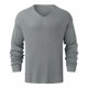 thumbnail image 4 of Hombres Casual Solid Pullover V Neck Sweater Sports Sweater Bottoming Tops Blusa Pompotops oipoqjl34990, 4 of 5