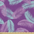 thumbnail image 1 of Feather Upholstery Fabric by the Yard, Botanical Inspired Motifs Silhouette in Vivid Purple Tones Print, Decorative Fabric for DIY and Home Accents, Fuchsia Pale Pink by Ambesonne, 1 of 5