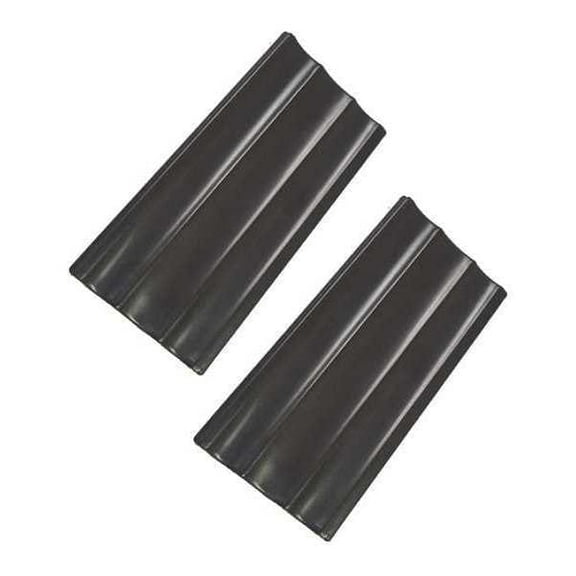 Contemporary Seam Plates, 3 in L, 1 1/2 in W, 1/4 in H, Cherry Walnut