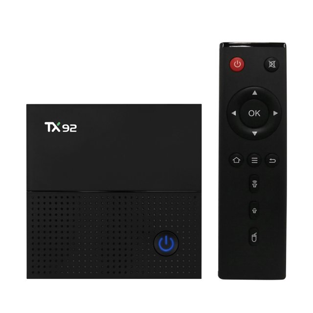 TX92 Smart Android TV Box Android 7.1 Amlogic S912 Octa-core 64 bit 3GB DDR4 32GB EMMC VP9 H.26 CACAGOO Reproductor de video