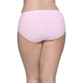 thumbnail image 3 of Fruit of the Loom Women's Lightweight Microfiber Underwear, Smooth Under Clothes, Available in Plus Size, Brief-10 Pack-Black/White/Purple, 12, 3 of 6