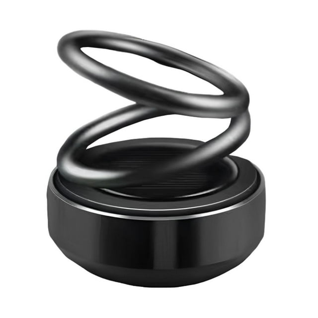 Maytalsory ABS Car Aromatherapy Car Air Accessories Suspended Rotation Solar Energy Car Car Interior Diffuser black 1Set