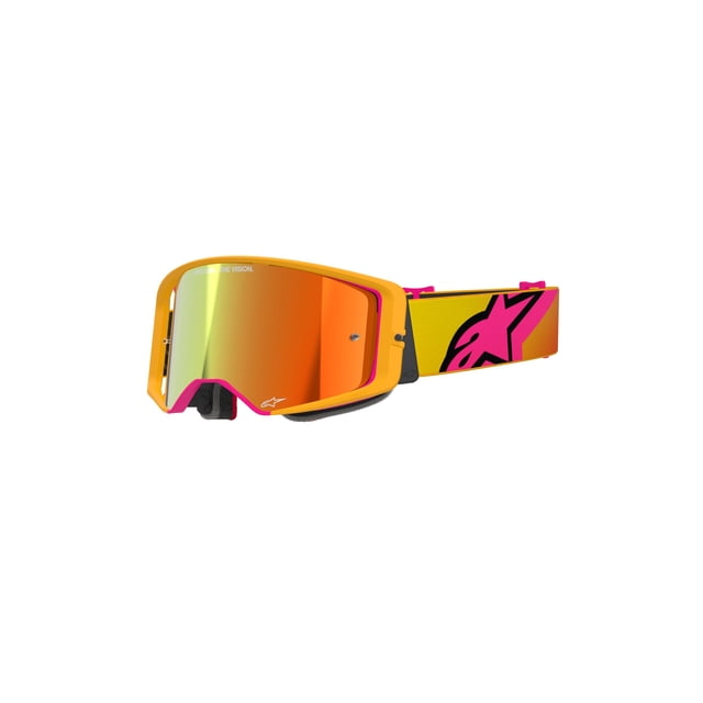 Gafas Alpinestars Supertech MX ATV MTB Off Road Amarillo/Rosa