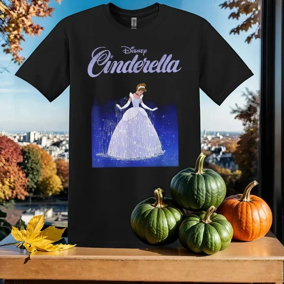 VINTAGE Cinderella Princess T-shirt T Shirt Men Women Unisex Tshirt