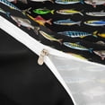 thumbnail image 4 of Erosebridal Colorful Fish Duvet Cover Set, Lake House Fishing Bedding Full, Black Reversible, 1 Duvet Cover and 2 Pillowcases (No Comforter), 4 of 5