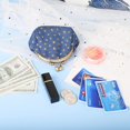 thumbnail image 6 of Five-Pointed Star Coin Purse Denim Change Pouch Wallets Buckle with Kisslock Clasp Coin Holder Clutch Handbags for Women Ladies, 6 of 6
