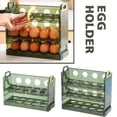 thumbnail image 5 of QHUDLV Flippable Egg Fridge Organizer 20/30 Capacity Clear Egg Storage Refrigerator I0, 5 of 9