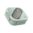 thumbnail image 4 of Fiambrera Bento de plástico con compartimentos, aislante, hermética, para el trabajo escolar, apta para microondas, color verde, 4 of 12