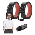 thumbnail image 1 of 2pzs Cintos Hombre Cinturones De Piel Accesorios Para Hombre Xtellar Negro, 1 of 4