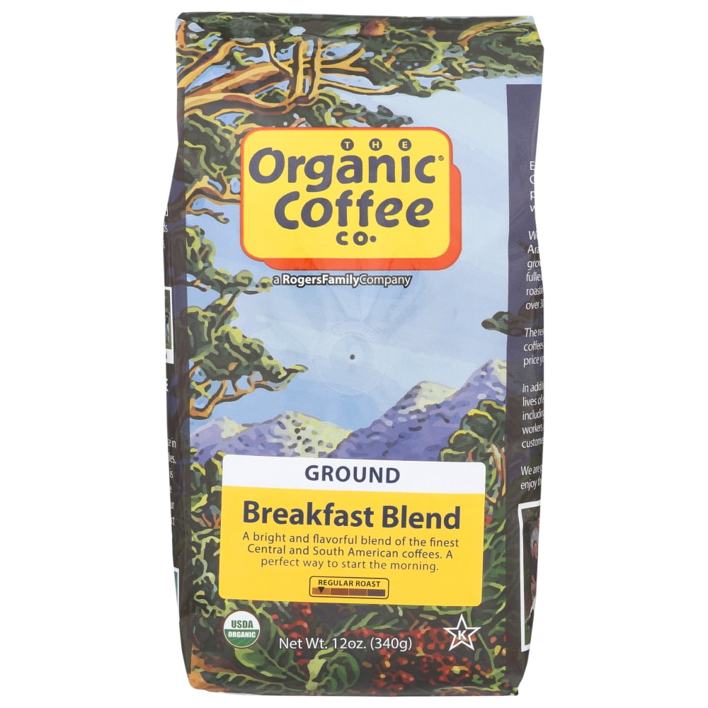 Organic Coffee Company Ground Coffee Breakfast Blend, 12 Oz Walmart
