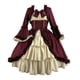 thumbnail image 5 of Vestido gótico Qarigey de fibra Vino rojo XXL, 5 of 6