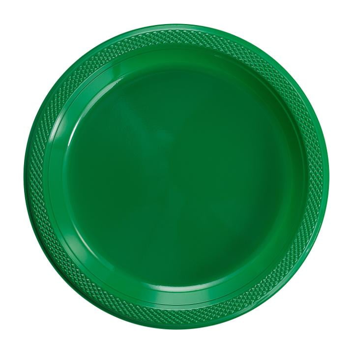 Exquisite 7" Disposable Plastic Plates Bulk 100 Count