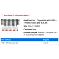 thumbnail image 2 of Head Bolt Set - Compatible with 1985 - 1995 Chevy G10 4.3L V6 1986 1987 1988 1989 1990 1991 1992 1993 1994, 2 of 2