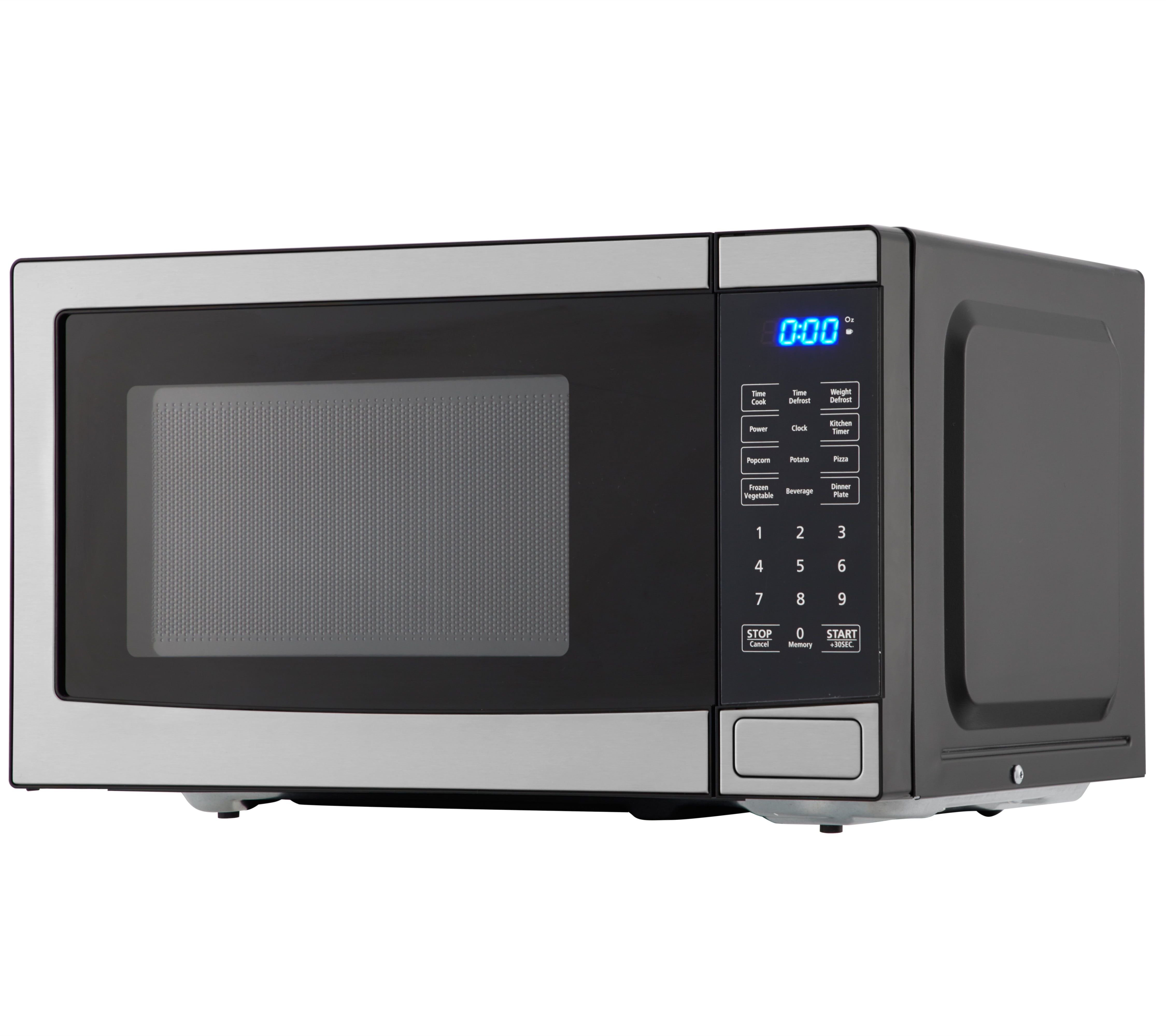 Mainstays 0.7 Cu. Ft. 700W Stainless Steel Microwave with 10 Power Stainless Steel Microwaves At Walmart