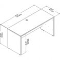 thumbnail image 3 of Bush Business Furniture 59" Credenza Desk Sand Oak SCD360SO, 3 of 7