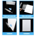 thumbnail image 3 of Paquete De 10 Soportes Para Carteles De Acrílico De 8,5 X 11 Pulgadas, Soporte Transparente Para Exhibición De Menús De Mesa, Soporte De Escritorio, Soporte De Papel, Soporte Para Carteles De Mesa, Ad, 3 of 5
