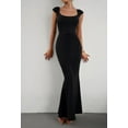 thumbnail image 3 of Women's Sexy Sleeveless Long Dress, Square Neck Dress Casual Solid Bodycon Dress Club Party Evening Mermaid Dress, 3 of 10