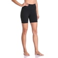 thumbnail image 3 of Shorts Colorfulkoala de cintura alta con bolsillos de 15 cm, negro, 3 of 7