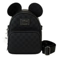 thumbnail image 1 of Bolso Loungefly Mickey Mouse con textura a cuadros convertible, 1 of 3