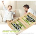thumbnail image 1 of Juego de hockey de madera, juego de disco de eslinga rápida Exquisito juego de mesa de madera Juguetes de juego multifuncionales adecuados para la reunión familiar de interacción entre padres e hijos, ShuxiuWang 9024735568124, 1 of 1