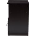 thumbnail image 5 of Bowery Hill 1 Drawer Nightstand in Wenge Brown, 5 of 9