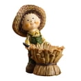 thumbnail image 3 of simhoa Autumn Resin Figurine Votive Candle Holder Height 13.5cm Handcrafted Fall Ornament for Mantelpieces Multipurpose B, 3 of 10