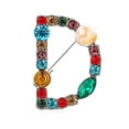 thumbnail image 1 of Agiferg Letter Keychain Accessories For Women Girls Gold Glitter Initial Key Ring, 1 of 1