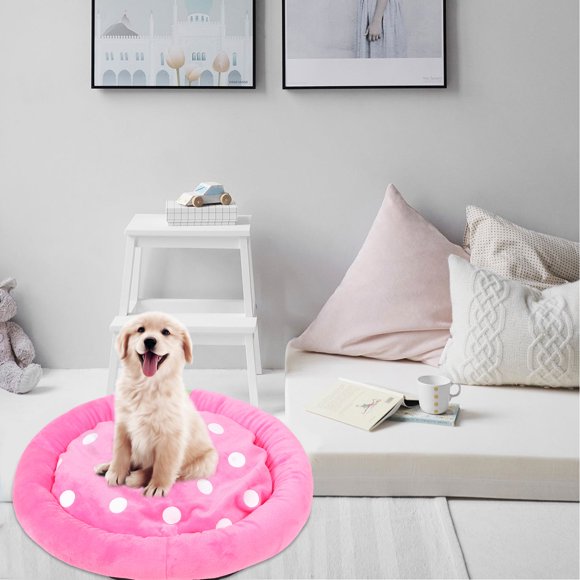 WHAMVOX Pet Supplies Cozy Hideaway Bed Watermelon Red for Indoor Use 1Pack