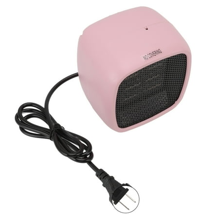

Desktop Heater Fan Household Mini Portable Electric Space Heater for Small Office Home Space Pink US 110V