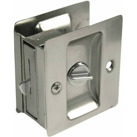 Ultra 49606 Satin Nickel Privacy Pocket Door Lock Walmart Com