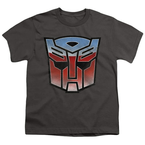 Transformers Vintage Autobot Logo S/S Youth 18/1 T-Shirt Charcoal