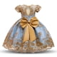 thumbnail image 1 of Vestido distintivo Vestido sin espalda Lazo Falda infantil Vestido de malla Vestido de niña, 1 of 6