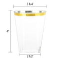 thumbnail image 5 of The Edge Collection Elegant Transparent Blue with Gold Rim Square Dinner Tableware COMBO Set: 20 Servings, 5 of 6