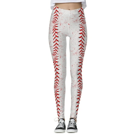 

ZHAGHMIN Gym Leggings for Women High Waist Women Cow Baseball Print Tights Leggings Control Yoga Sport Leggings for Women High Waisted Leggings Women S Work Clothes Maternity Workout Pants Leggings