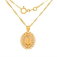 thumbnail image 1 of Cadena CON Dije Casa del Anillo Virgen DE Guadalupe Oro Sólido 10K Amarillo, 1 of 3