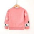 thumbnail image 5 of Bysome Baby Toddler Girls Sweater Boys Christmas Deer Long Sleeve Warm Knitted Pullover Xmas Tops Long Sleeve Crew Neck Cute Print Girls Sweater Pink Size 5-6 Years, 5 of 7
