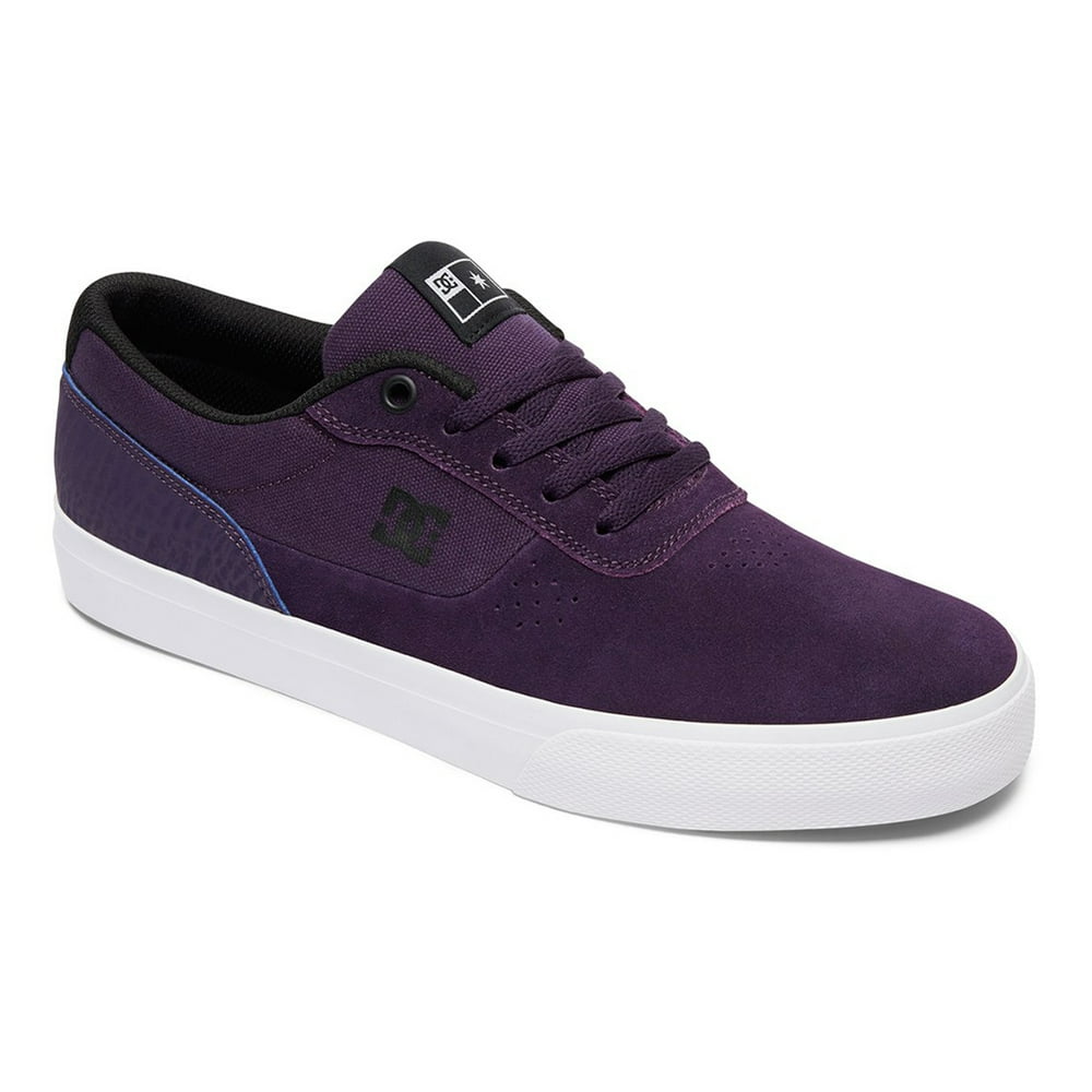 DC Comics DC Men's Switch S Skate Sneakers Purple Suede Rubber 7.5 D
