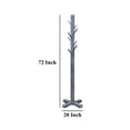 thumbnail image 5 of Rena Coat, Hat Rack Stand, 8 Wood Stems, 72 Inch Ocean Blue Mahogany, 5 of 5