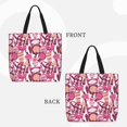 thumbnail image 2 of Disketp Cute Girl Bolsa Tote de Lona para Mujer, Bolso de Hombro y Cruzado con Cierre de Cremallera, 2 of 7