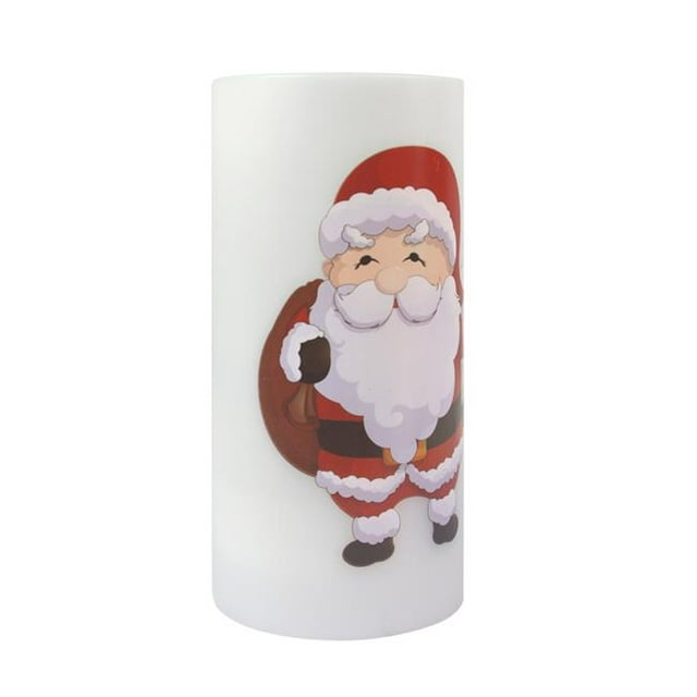 Jeco CHD-ID139 Christmas Santa Theme Flameless Candle & Projector