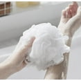thumbnail image 2 of Bath Sponges Shower Loofahs 60g Mesh Balls Sponge 3 Pack White for Body Wash Bathroom Men Women - Scrubber Cleaning Loofah Bathing Accessories, 2 of 5