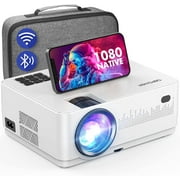 WiFi Bluetooth Projector, DBPOWER 9000L HD Native 1080P Projector, Zoom & Sleep Timer Support Outdoor Movie Projector, Home Projector Compatible w/ TV Stick, PC,DVD, Laptop/Extra Bag Included
